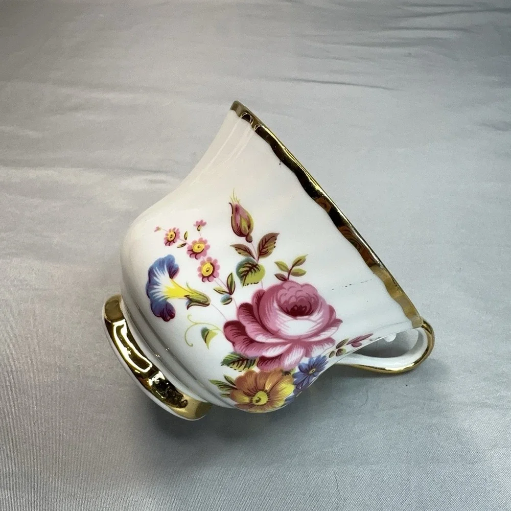 Vtg Pink English Rose Teacup Saucer Royal Ardalt‎ England Grandmillenial